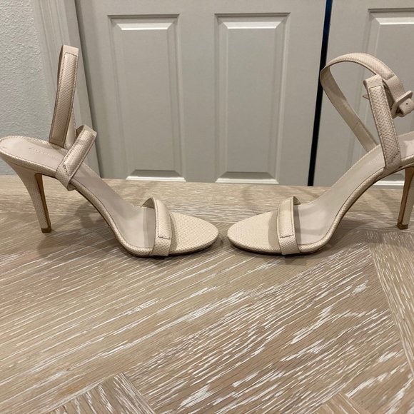 Alexander Wang Ivory Embossed Strappy Heels Size 37 (6.5 US) - Picture 5 of 5